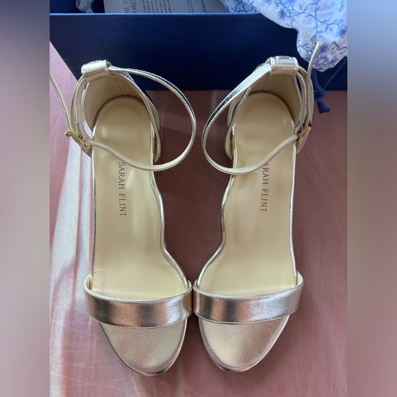 Sarah Flint perfect block sandal 30- gold